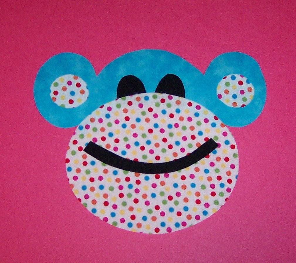 Fabric Applique TEMPLATE Pattern ONLY FuNKy MonKeY....NEW