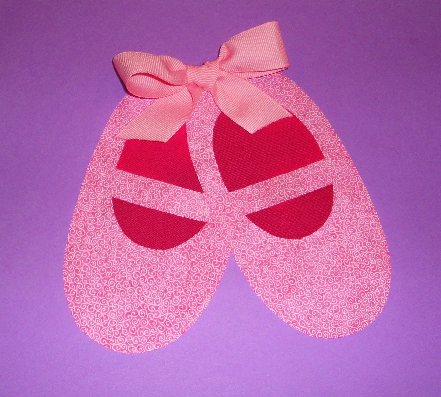Applique PDF TEMPLATE Pattern ONLY Ballet Slippers...New