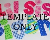 Applique PDF PATTERNS Only Big And Little Sis & Bro....Too Cute Font Alphabet Letters....New...For Brother Sister Shirts