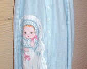 Maternity Dress Handmade Unique Clothing Maternity Dress Skirt Large Baby Applique Gift Idea Eco Friendly Recycled