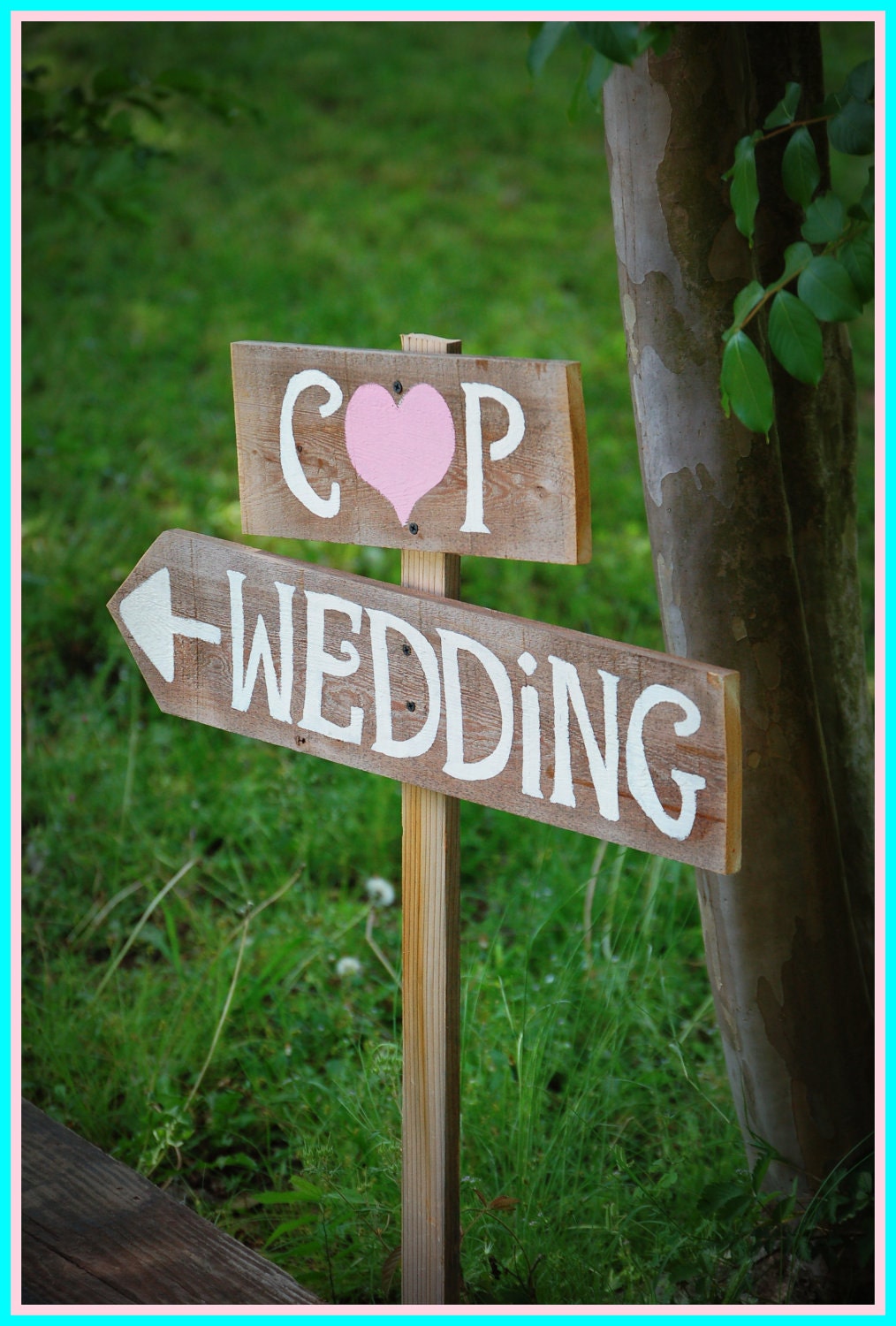 Arrow Wedding Signs Rustic Wedding Intials Sign LARGE Hand Painted Reclaimed Wood. Vintage Weddings. Road Signs. Pointing Wedding Sign