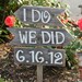 I do We Did Wedding Date Signs Directional Arrow Sign Painted Wedding Signs. Rustic Wedding signs, Wood Wedding Signs