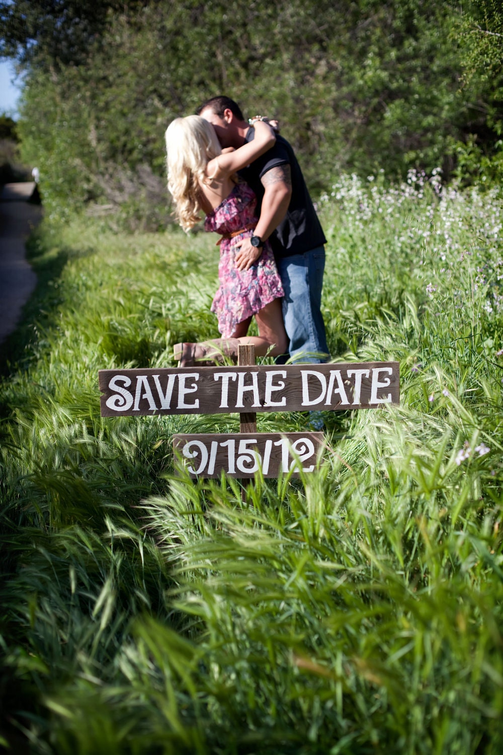 Save The Date Wooden Wedding Sign Rustic Wedding Photos Country Wedding Prop For the Eco Bride