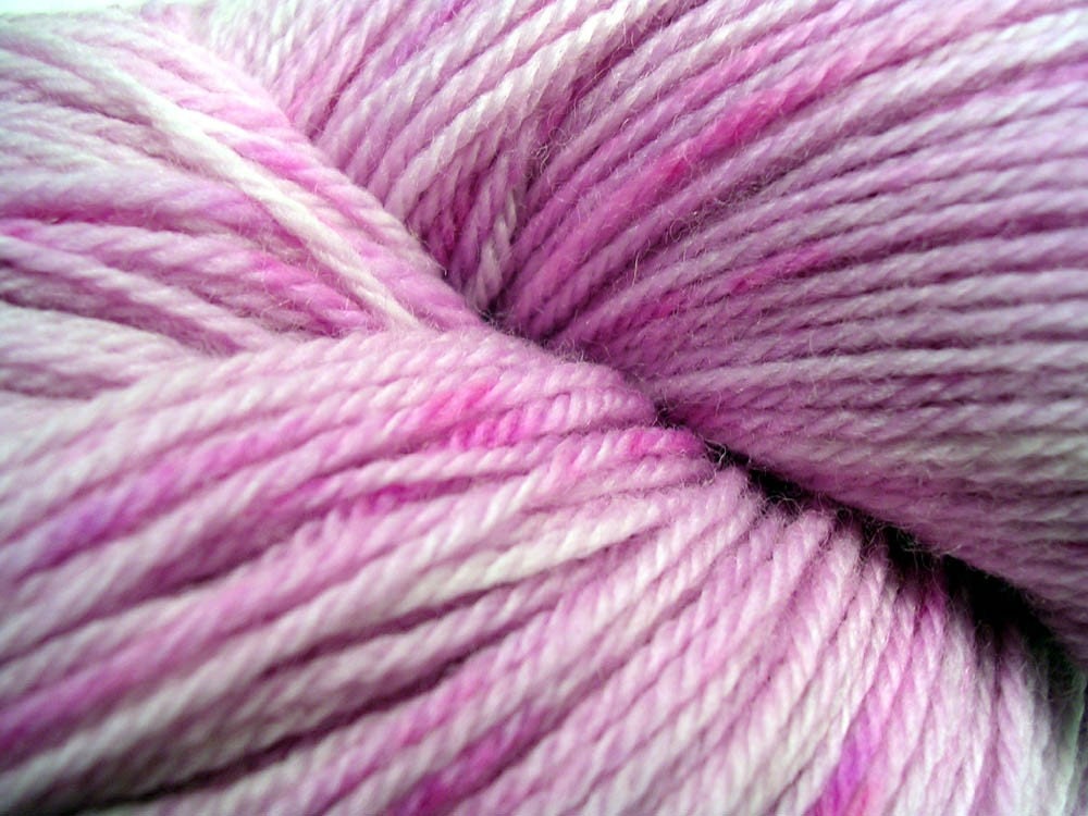 Hand dyed merino wool sock yarn - Lavender