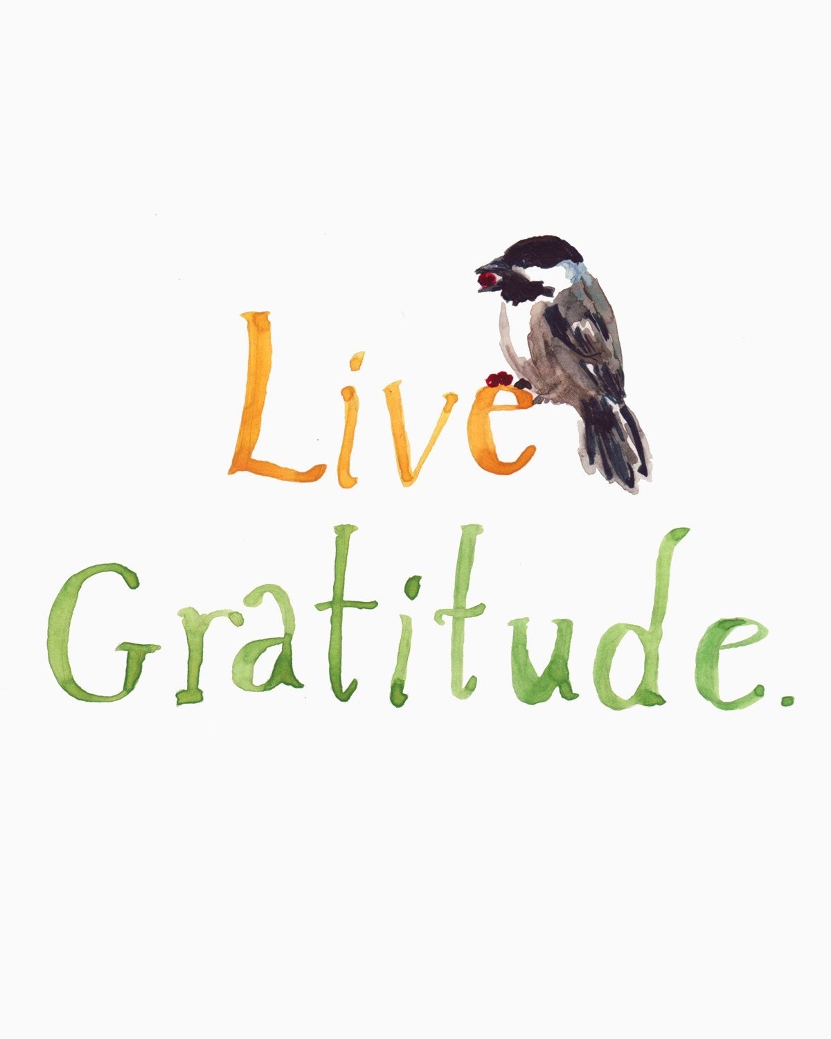 Gratitude -- 4x6 Archival Print