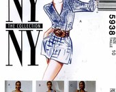 NY New York Collection for misses top halter top skirt and shorts sewing pattern McCalls 5938