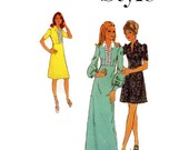 Pretty dress or midi dress sewing pattern Style 3686 Size 10