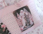 SHABBY Pink Roses Victorian Father Christmas - Santa Clause - TOTE Bag - Diaper Bag - Laura Ashley Fabrics - Etsy Cottage Style