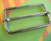 FREE SHIPPING--10 of 2 inchs Silver/Nickel Rectangle Strap Sliders