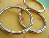 FREE SHIPPING--50 of 1 1/4 inch Non-Welded Silver/Nickel O-Rings