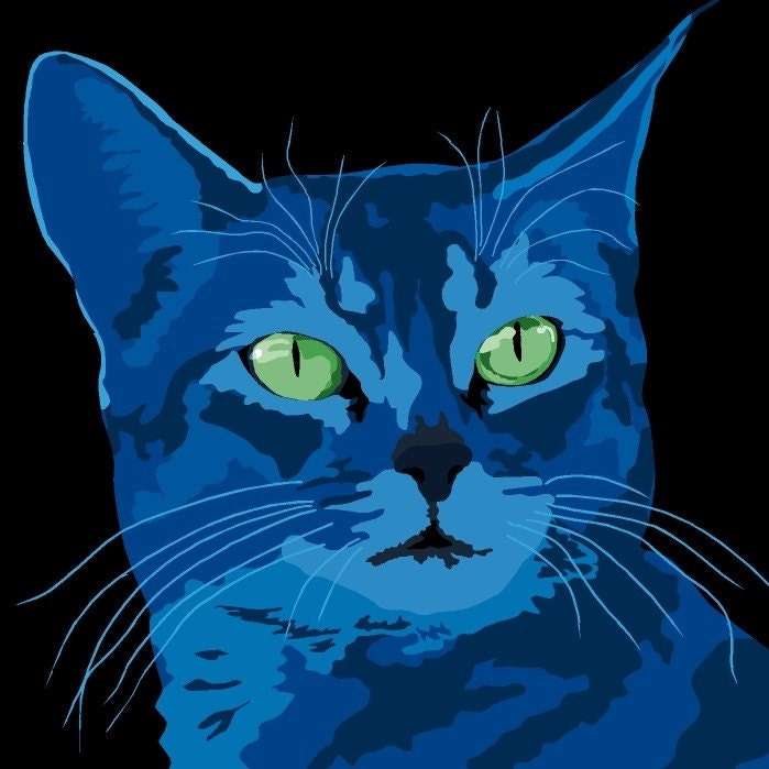 Magic Cat print, 9 x 12.5