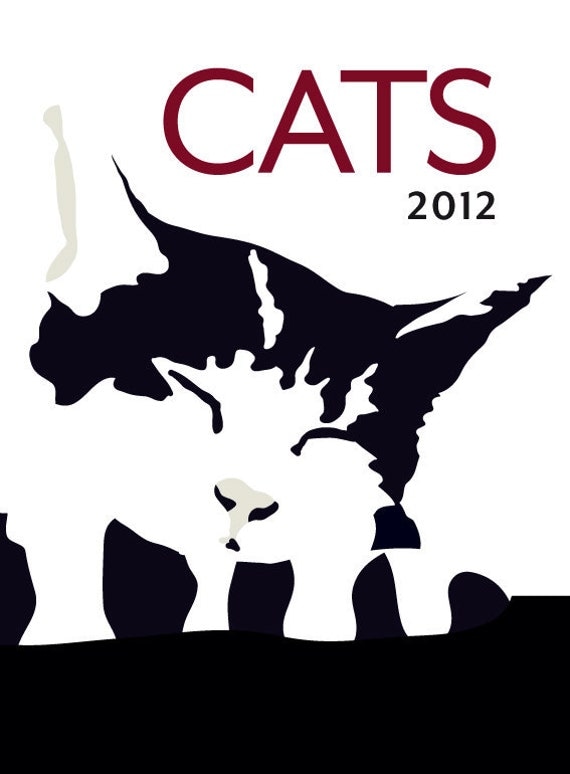 2012 Cats Wall Calendar - Limited Edition - Plus three bonus prints