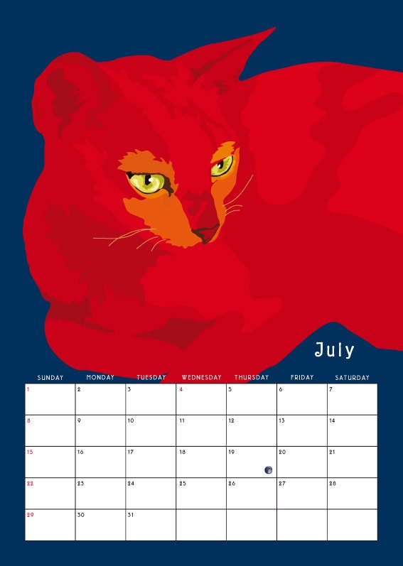 2012 Cats Wall Calendar - Limited Edition - Plus three bonus prints
