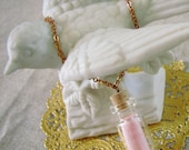 Sonnet . Tiny Bottle, Love Letter, and Vintage Pearl