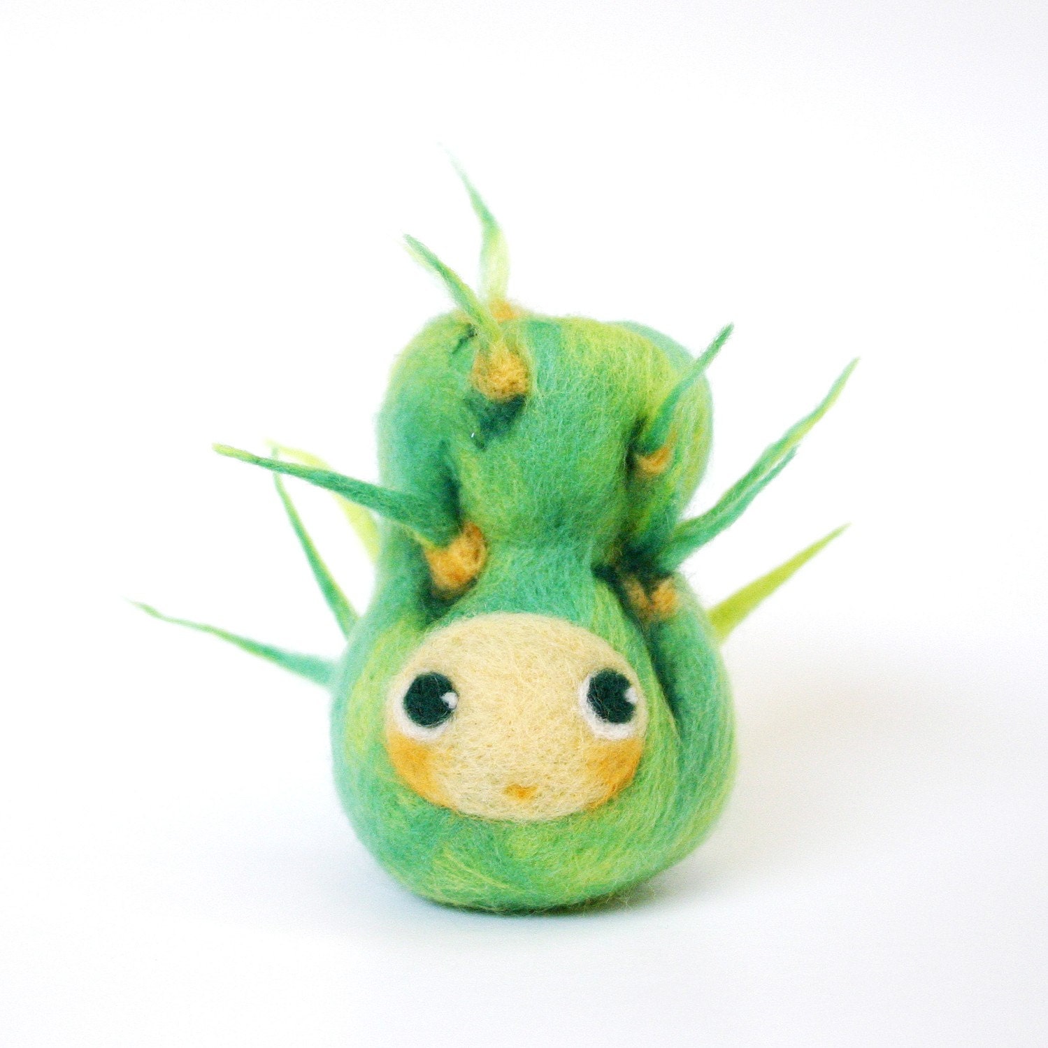 Spiky Cactus - felt art doll by fing