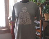 Batik Buddha T-shirt in Cocomilk Brown (XXL)