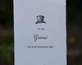 To my Groom on our wedding day card