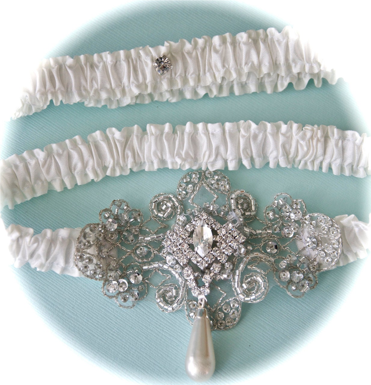 Regally Royal Bride Garter Set