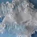 Wedding Garter Set with Falling Flowers Hanky Bridal Set
