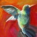 Nectar- Archival print, hummingbird art