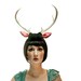 Deer Antler Headband - Halloween Costume Black with Pink Ears