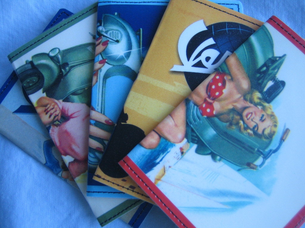 Slim Wallet- VESPA POSTCARD- Choose 1