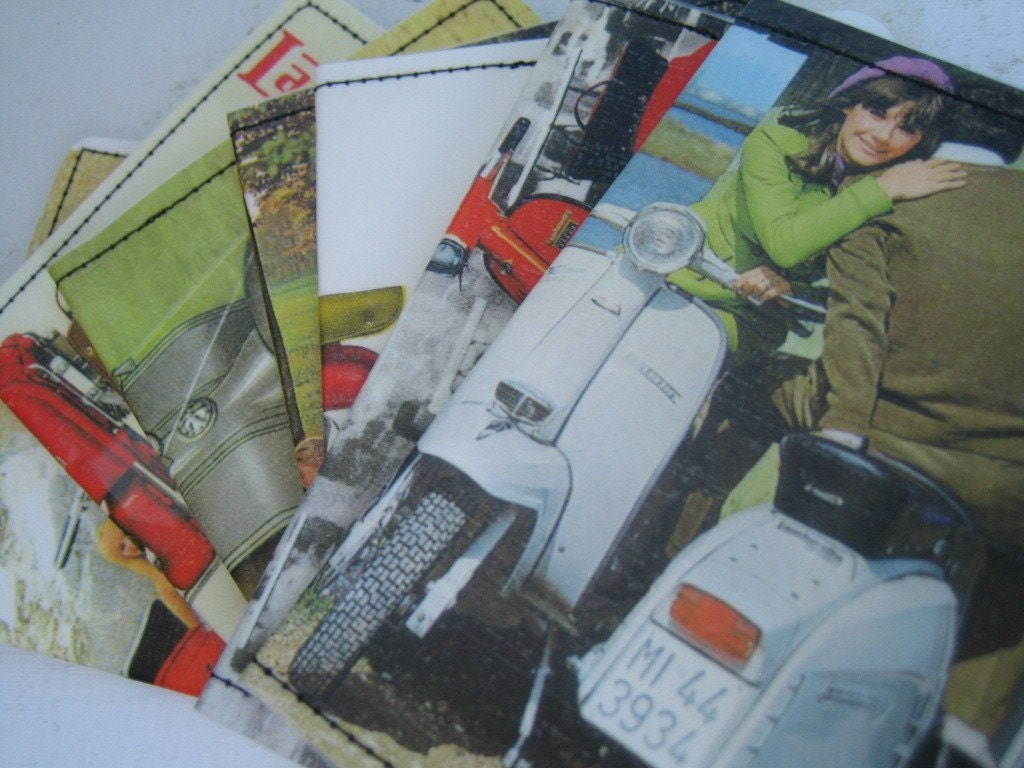 Slim Wallet- Lambretta Postcard- Choose 1
