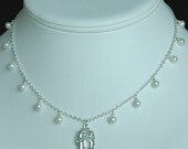 Freshwater Pearls and Sweet 16 Pendant Necklace