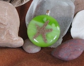 Green Sand Starfish Pendant
