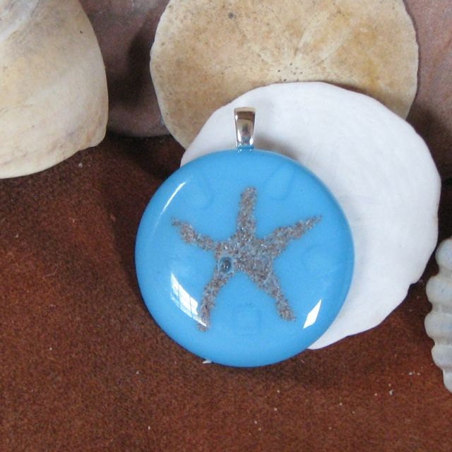 Turquoise Sand Starfish Pendant