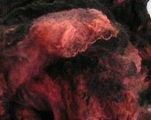 BROKEN HEART  Mawata Silk Hankies Hand Painted Knitpack Dyed 42 grams Knit Spin Fusion Felt Craft