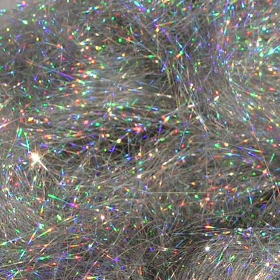 Super Silver Holographic Angelina Sparkle Glitz Bling Shimmer one half ounce Spin Felt Sew Quilt Craft
