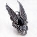 Angel Wings Ring Men Women BLACK ONYX Gothic Ring Gothic Jewelry