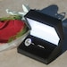 Oval Flush Mount Prasiolite Wedding Set with Diamond Halo and Gold Wedding Band - LS1769