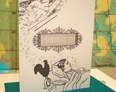 Couple Thinking - letterpress greeting