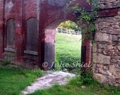 The Secret Garden 8x10 Fairy tale Signed Art Photography, Purple brick Abandoned Rural ruins amid green Beautiful home Office decor