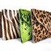 Mini-Leather Envelope in Zebra Print Pony Hair with Removable Wrist Strap