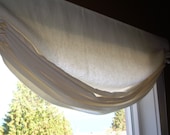 Custom Organic  Relaxed Roman Shade, Window, Hemp, Cotton, Linen