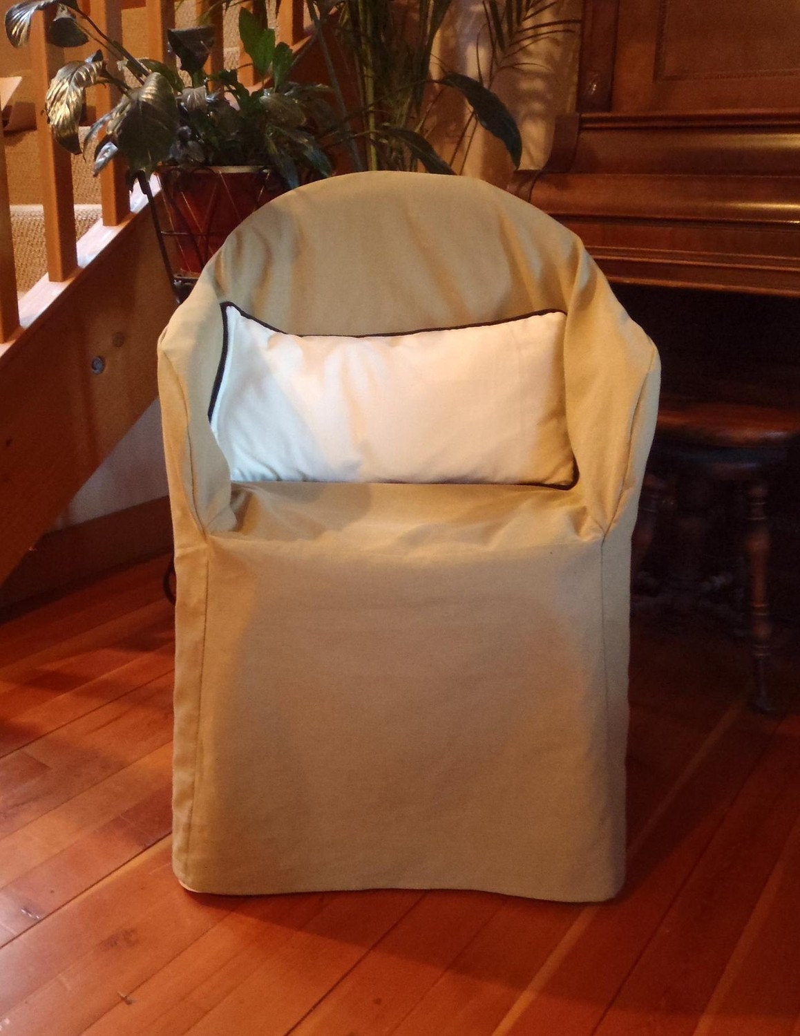Slipcover Pattern, Outdoor Resin Chair, Low-Back, Old Style