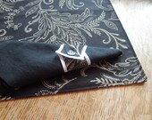 French Country Black and Tan Placemas, Table Linens,  4