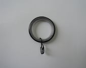 Custom Order - Easy-Glide Black Wrought Iron Rings, Drapery Hardware