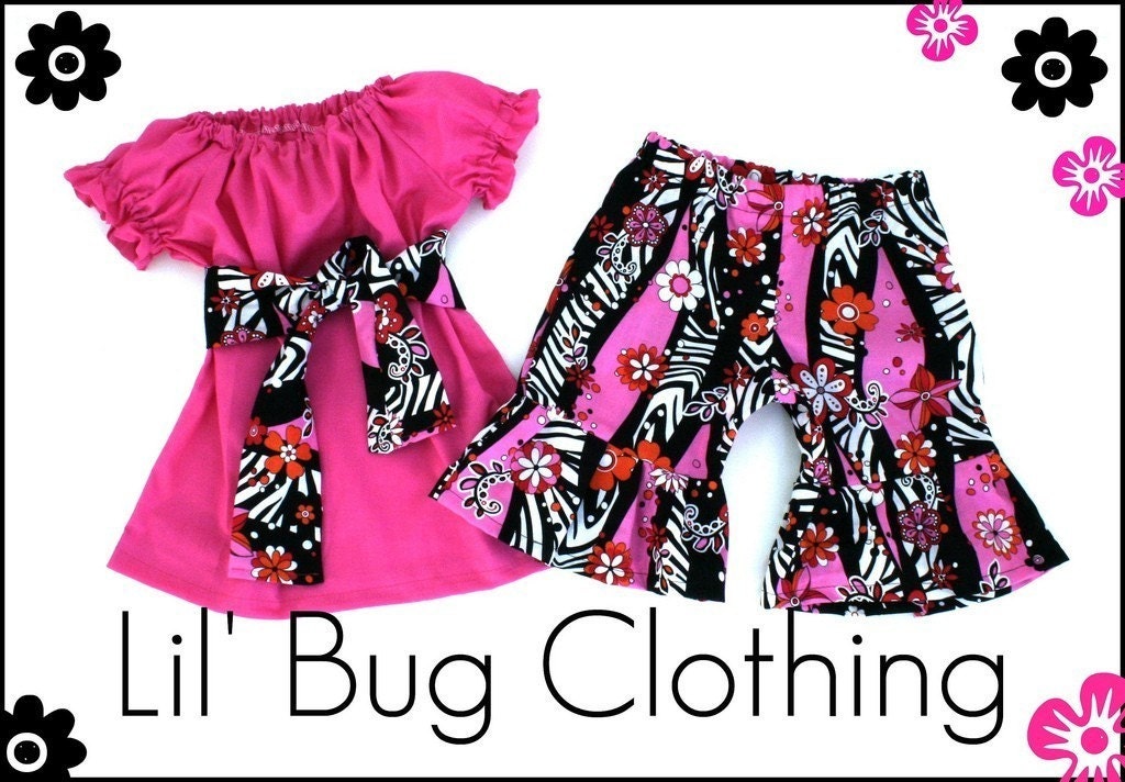 Custom Boutique Clothing pink peasant top zebra floral shorts 12 18 24 2t 3t 4t 5t 6 7 8
