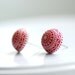 Stud Earrings, Red and White Earrings, Scandinavian Design, Fresh, Post Earrings, Lucite Jewelry, Simple Studs, Nordic