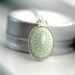 Scandinavian Necklace, Pendant Necklace, Pastel Jewelry, Sage Green and White, Lucite Jewelry, Nordic,