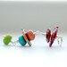Glass Pendant, Funky Pendant, Lampwork Glass and Sterling Silver - BLOOMERS Sophie