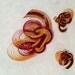 Quilled vintage brooch and matching earrings
