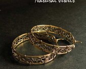 Harmony Hoops - Fine Silver and 14Karat Goldfilled Organic Hoops