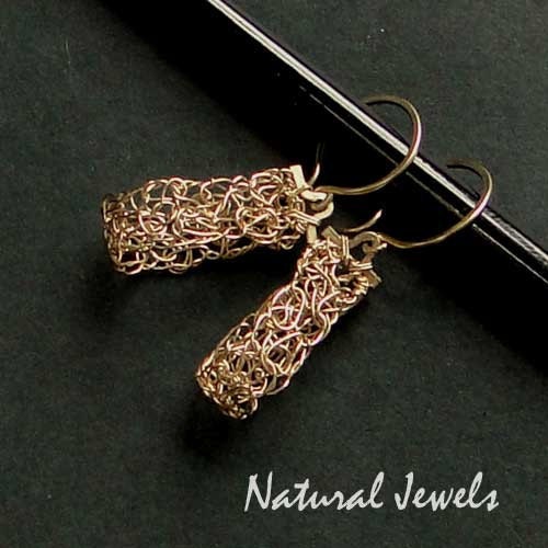 14 Karat Goldfilled Earrings Open Organic Drops