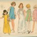 Vintage 60s Sewing Pattern Butterick 5775 Girls MOD A Line Dress in Mini or Maxi Lengths Size 8