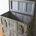 large vintage ammunition metal box